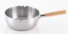 Nichi Nichi Dogu Induction Yukihira Stainless Made In with Graduations One-Handed Pot, Compatible, Pot, Steel, Japan, 22cm, Double-Ended,