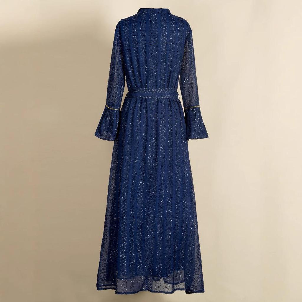 2025 Вышитое платье мусульманки с Ближнего Востока - Новое арабское платье в стиле Дубая