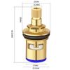 1Pc Faucet Valves Replacement Universal Tap Valve Brass Cartridge Faucet Inner Valve For Household Bathroom Kitchen Supplies