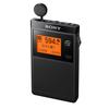 Sony PLL Synthesizer Radio FM Single Ear Business Card Size Black FM/AM/Wide Compatible, Winding, SRF-R356