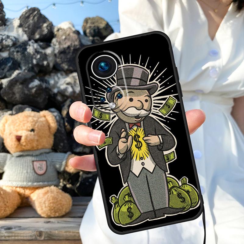 Dollar M-Monopolys Case For Honor Magic 6 Pro 90 70 50 Magic 5 Lite X6 X7 X8 X9 X6a X7a X8a X9a X8b X9b Cover