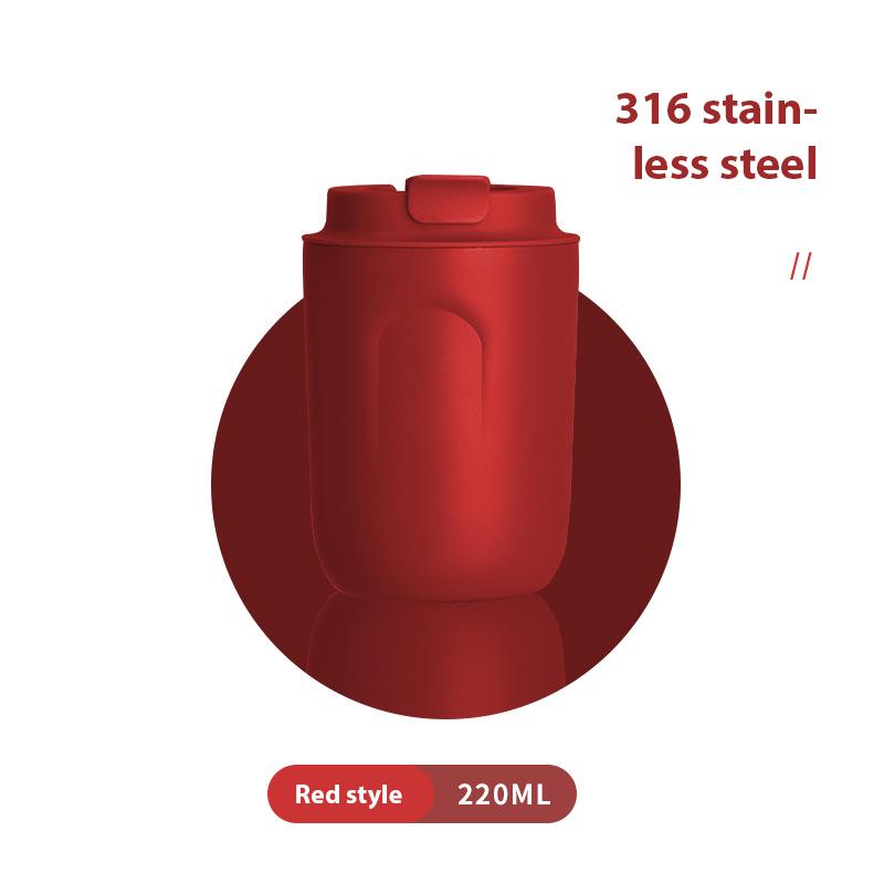 220Ml Stainless Steel Mini Coffee Cup Water Bottle Leak-Proof Car Vacuum Flask Travel Insulated Bottle Thermos Mug