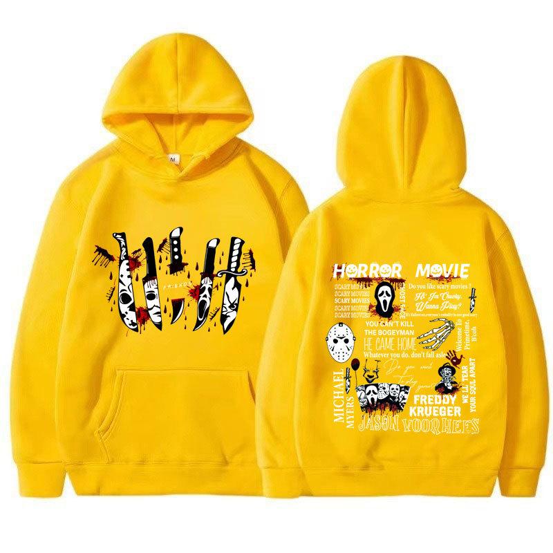 Friends Knife Horror Movie Halloween Hoodies Causal Unisex Hoodies