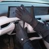 Мужские зимние перчатки из оленьей кожи с подкладкой из шерсти и бархата - Прочный, теплый дизайн из козьей кожи