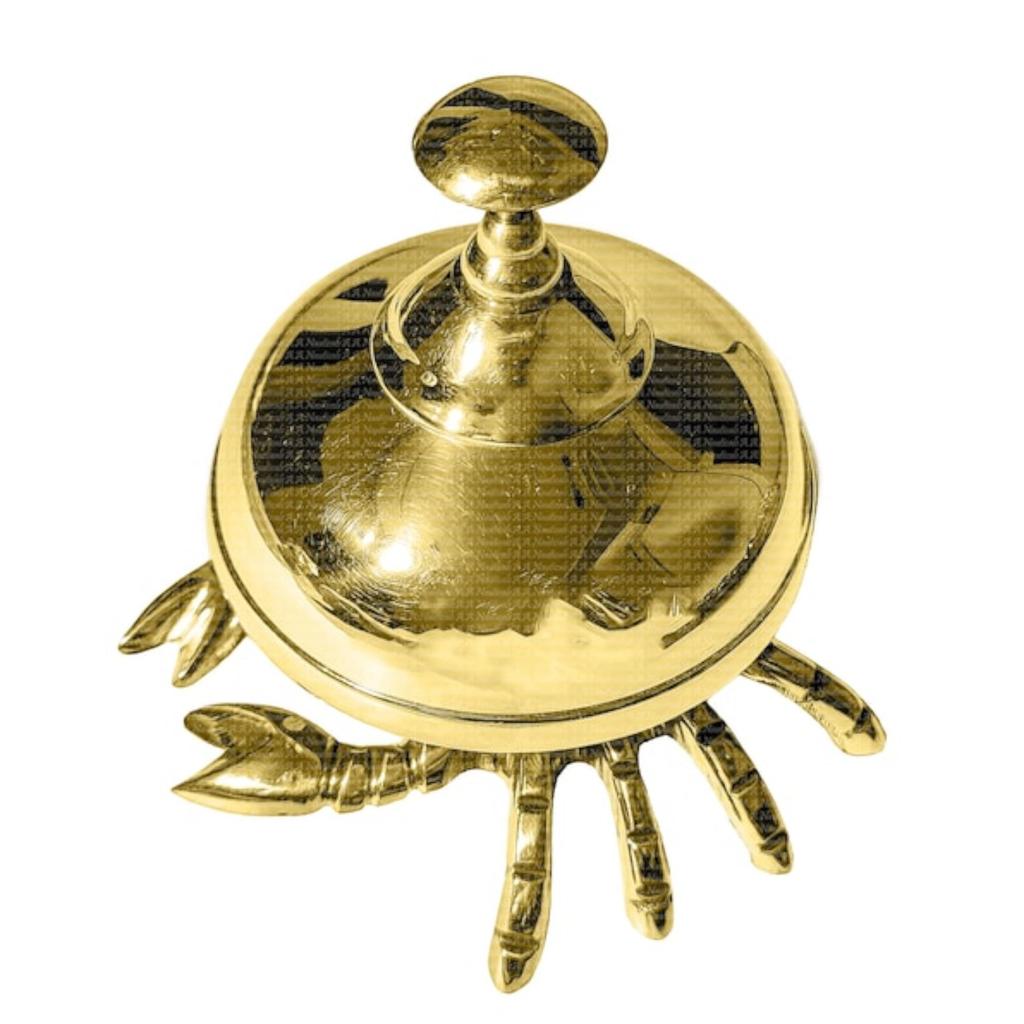 Краб офисный латунный стол звонок колокольчик уникальный винтажный морской антикварный отель стойка декоративные звонящие колокольчики подарки для папы рождественский декор