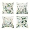 Fresh Eucalyptus & Floral Springtime Pillow CoversLiving Room Sofa Cushion Cover, Soft and Comfortable, Bedroom Room Decoration