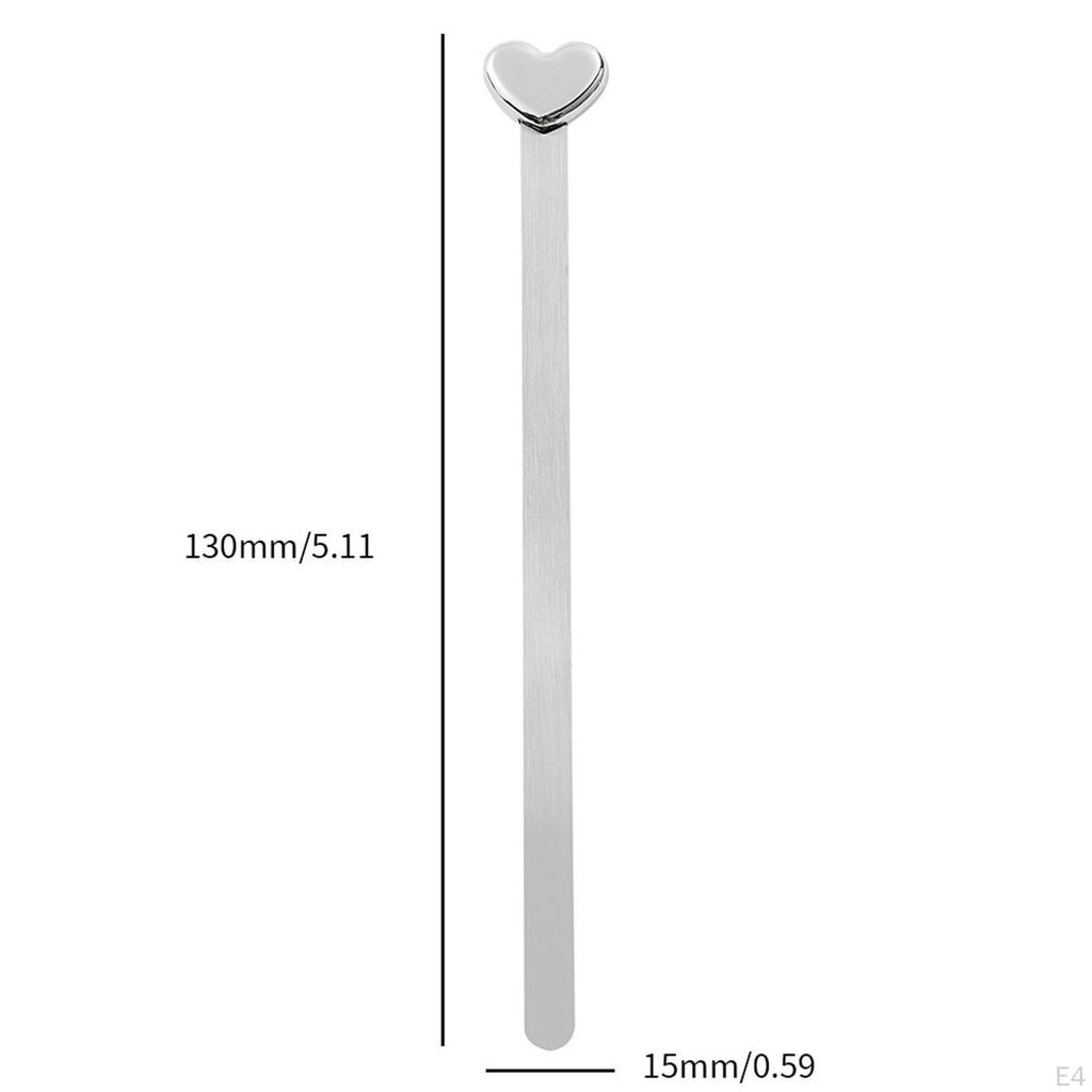 Закладка в форме сердца, маркер для страницы чтения, разделитель книг, декоративная нержавеющая сталь для женщин
