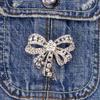 Pinets Brooch With Zircons Rhinestones Bow