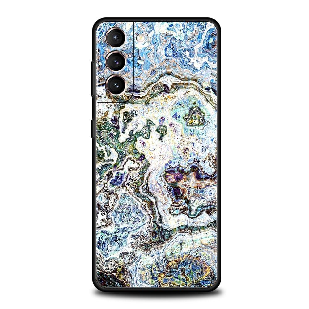 Любовь Мраморный узор Силиконовый чехол для телефона для Samsung Galaxy S23 S22 S21 S20 FE Ultra 5G S10 S10E S9 S8 Plus 10 20 Крышка Бампер