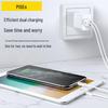 Зарядное устройство PISEN для iPhone и Android: Совместимо с Huawei и Apple, поддерживает быструю зарядку через кабель данных.