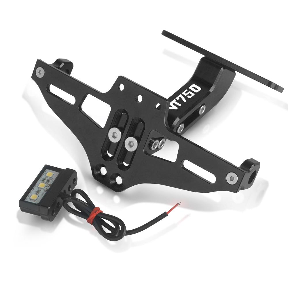 ДЛЯ HONDA VT750 PHANTOM VT750 SHADOW 2009 2010 2011-2017 Мотоциклетный держатель номерного знака с регулируемым углом наклона