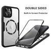 360 Full Body Transparent Magnetic For Magsafe Phone Case For iPhone 16 15 11 12 13 14 Pro Max 15 Plus Wireless Charging Cover
