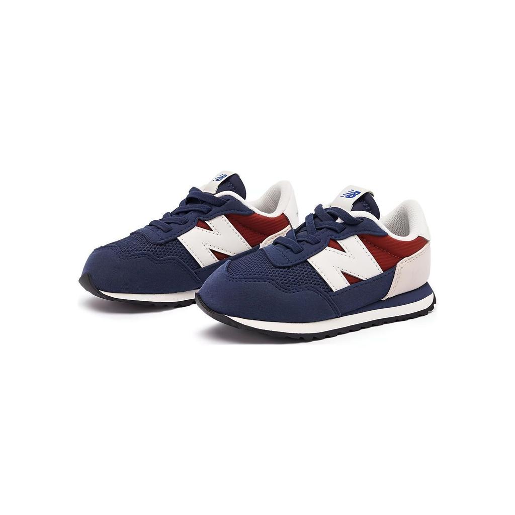 New Balance Nb 237 Модные низкие кроссовки для ходьбы Детские кроссовки Синий Красный Кремовый IH237TR