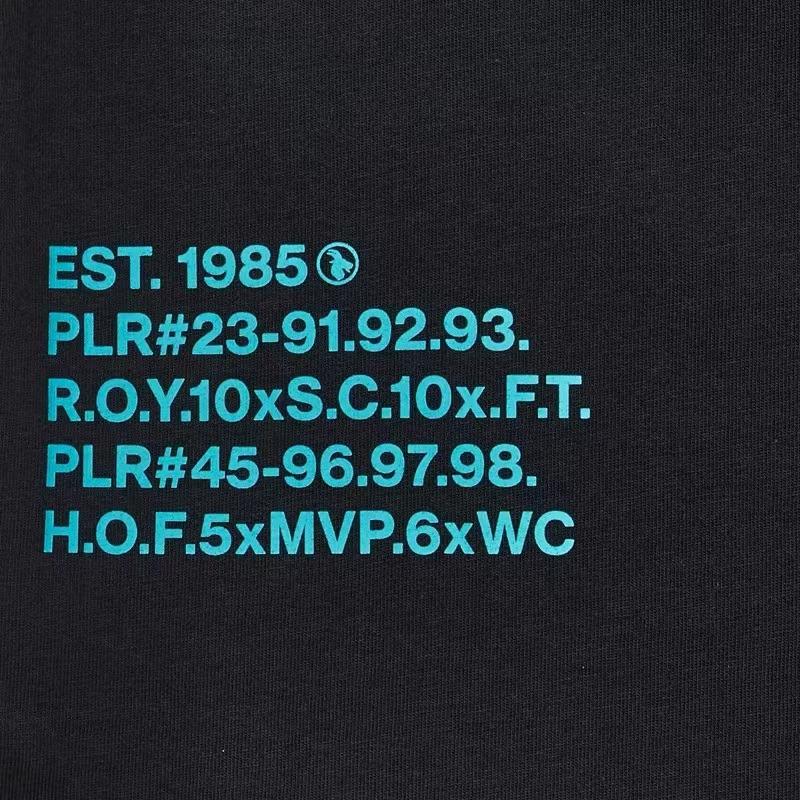 Jordan Футболка унисекс с коротким рукавом и круглым вырезом с принтом в виде букв, черная AV6080-010