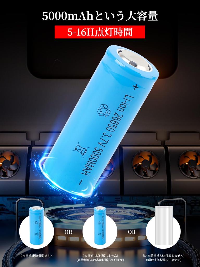 Flashlight LED Light Powerful Military Hand Light USB Rechargeable 5000mAh Large Capacity Mobile Power Function Remaining Display Function White Red