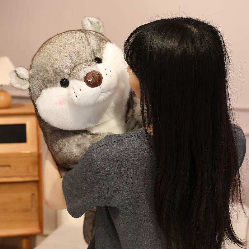 Latest Lazy Otter Doll Kawaii Stuffed Plush Toy Handmade Doll Cartoon Anime Cute Children'S Birthday Gift Fun Doll Pillow