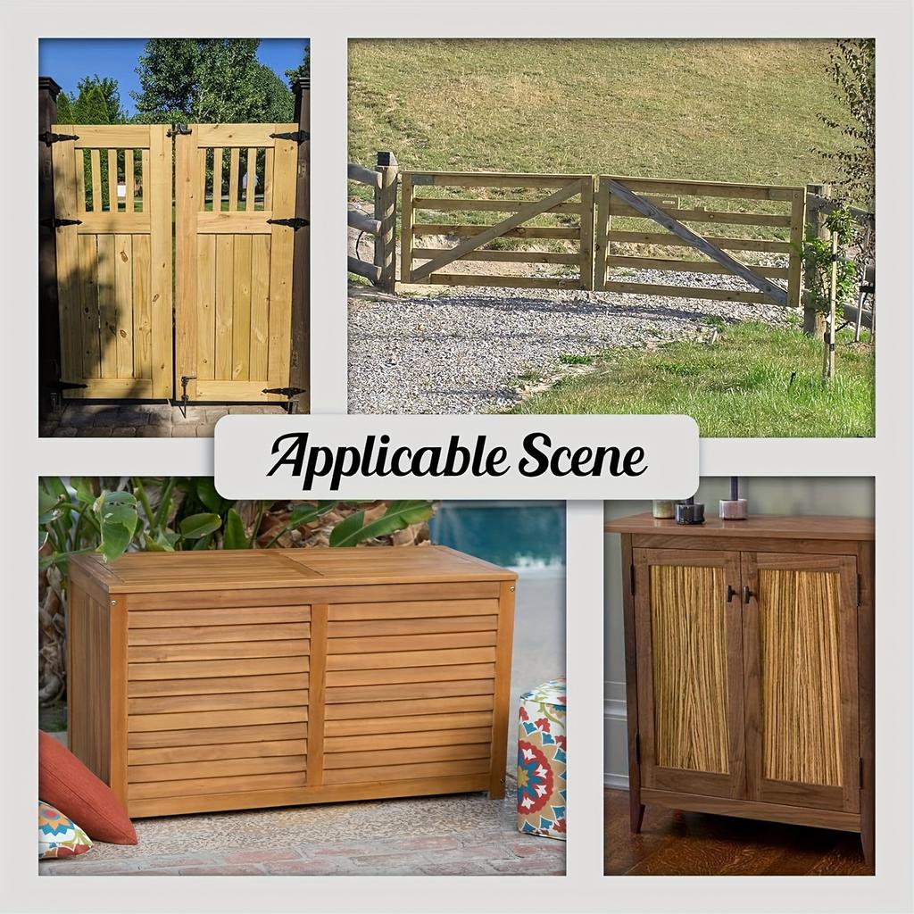 4 шт. Т-образные петли, прочная фурнитура, винтажные черные декоративные петли для дверей амбара с винтами