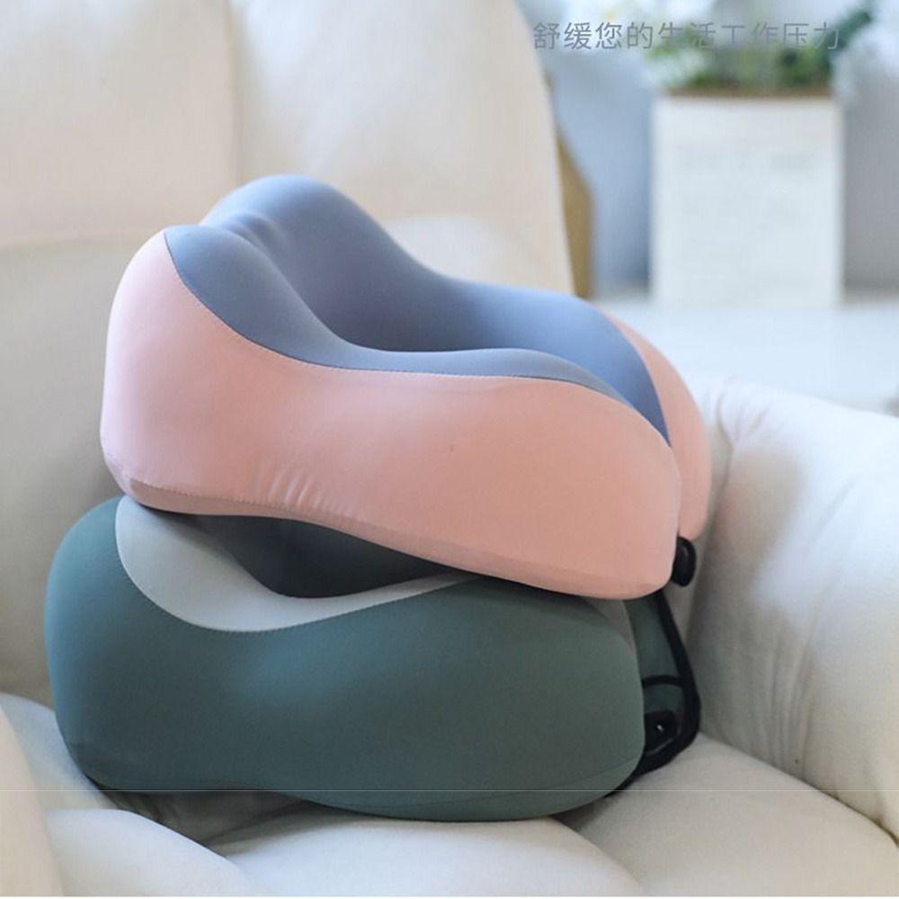 Storage Bags Neck Support Cushion Slow Rebound Sleeping Neck Pillow Business Trip