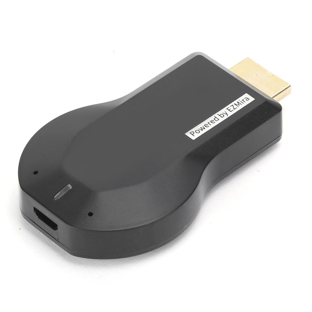 M2 Plus Durable Wireless WiFi Receiver Display Equipment Support 1080P Output Black