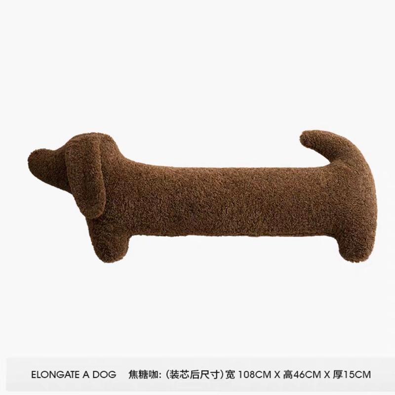68-108cm Dachshund Pillow Long Weiner Dog Body Pillow Dachshund Plush Cushion Toy for Kids Sofa Chair Home Decoration