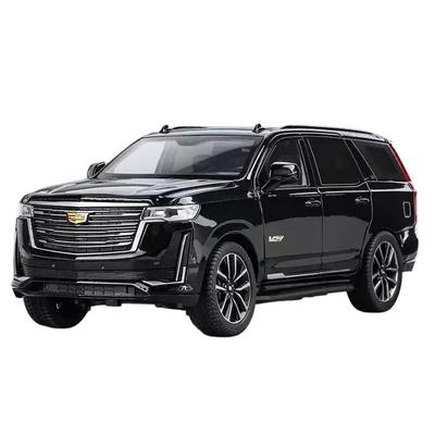 Литье под давлением 1:24 Cadillac Escalade 5-го поколения Внедорожник Сплавной Автомодель с инерционным механизмом, Черный