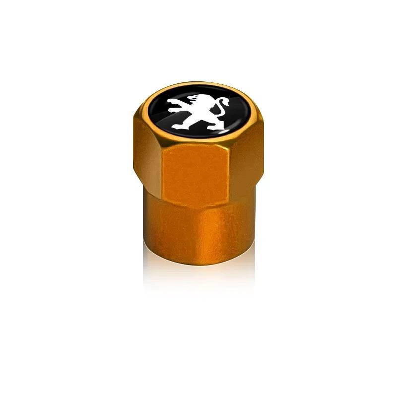 For Peugeot 4Pc Car Valve Stem Caps Cover Waterproof For Peugeot 206 307 308 3008 207 208 407 508 2008 5008 107 Car Styling Car