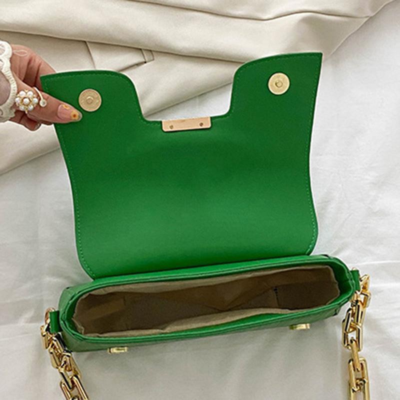 Роскошная сумка для подмышек с цепочкой и клапаном для женщин, винтажная сумка из искусственной кожи для женщин, сумка для покупок на плечо подмышками