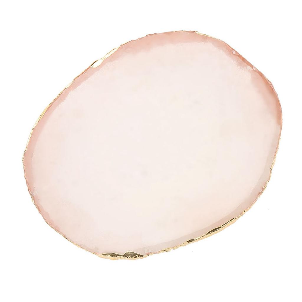 Resin Nail Art Palette Paint Drawing Color Dish Golden Edge Manicure Nail DIY Tool