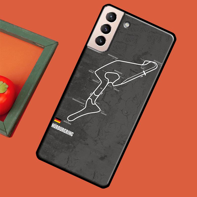 Чехол с трассой Формулы 1 F1 Racing Circuit для Samsung Galaxy S23 S22 Ultra S20 FE S21 Ultra Note 20 S8 S9 S10 Note 10 Plus