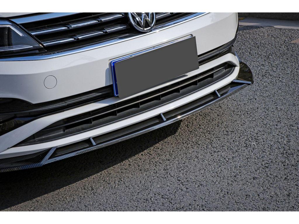 Передний сплиттер губы для Volkswagen Polo, Угловые защитные накладки на бампер, Передний спойлер против царапин для моделей 2019 года