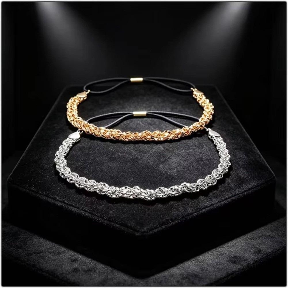 Shiny Dance Hairband Weaving Hair Ornaments Elegant Hair Head Chains for Women