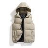 Autumn and Winter Fashion Men's Cotton Horse Casual Detachable Hood Thickened Warm Vest