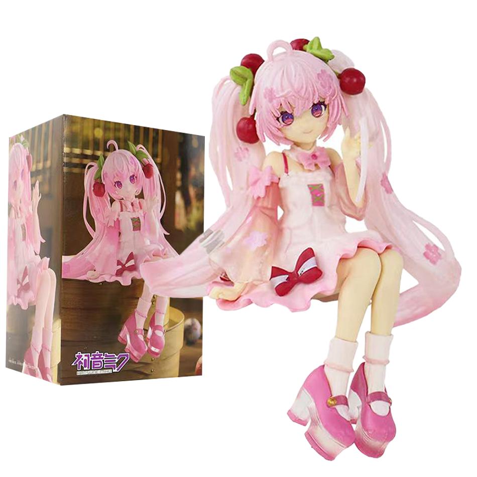 New Hatsune Miku Sakura Miku Anime Action Figures Model Collection Toy Hatsune Miku Cute Handmade PVC Model Kawaii Gift