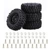 4pcs Set 1:10 Tires Rubber Tyres for Rock Crawler Off Road RC Remote Control Car Part