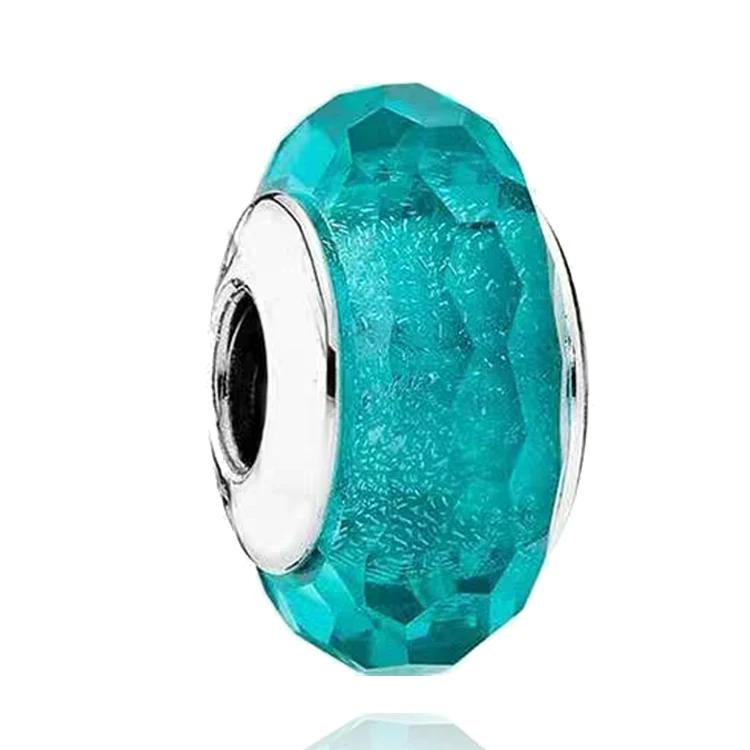 Новые оригинальные медные бусины-шармы из муранского стекла в виде цветка и листа, космическая радуга, для браслета, сделай сам, женские ювелирные изделия, подарок