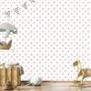 Hearts Wallpaper White and Coral 50x1000