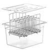 Sous Vide Cooker Machine 11L Container with Stainless Steel Rack Detachable Dividers Separator Slow Cooker Kits Accessories