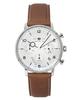 LZ129 Hindenburg Chronograph Brown Leather Strap Beige Dial Solar Z80865N Men's Watch