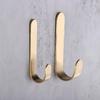 Gold Wall Hook Brass Coat Hook Sticky Furniture Hardware  for Kitchen Bathroom