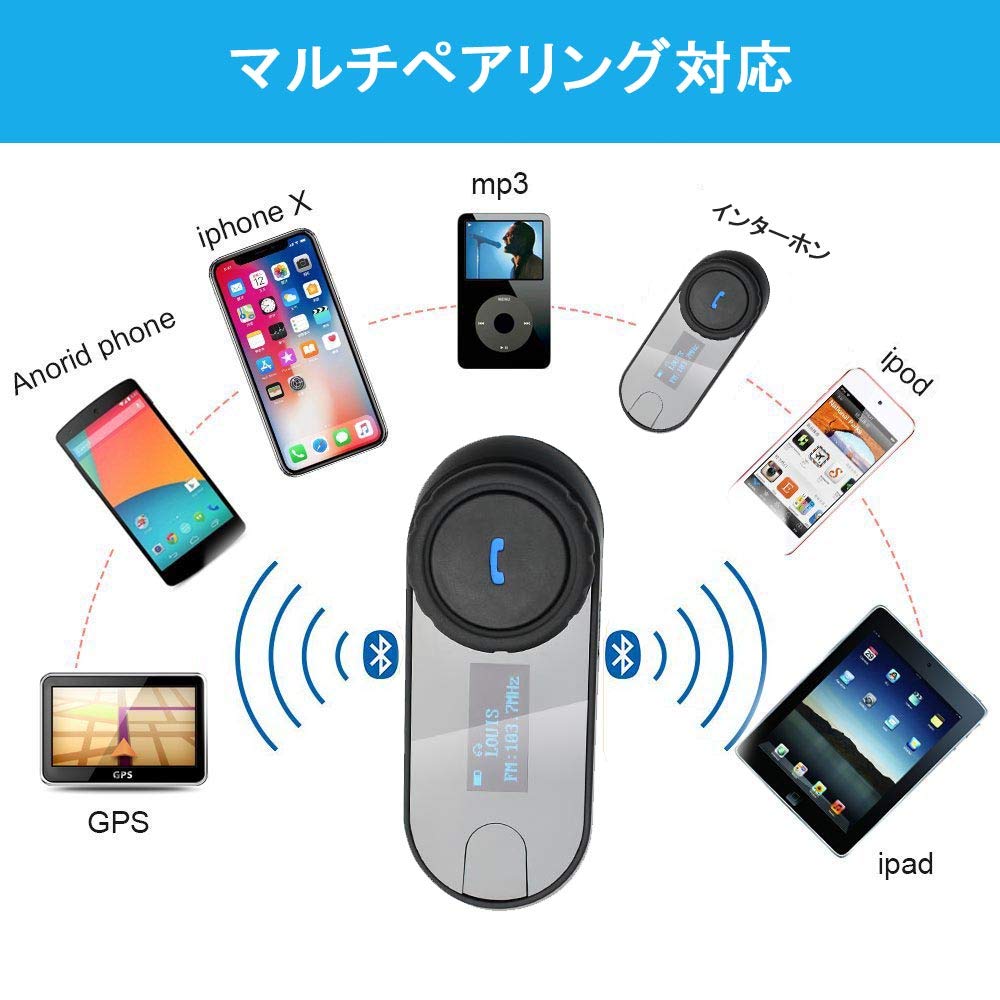 FreedConn TCOM-SC Мотоциклетная Bluetooth-гарнитура для шлема, Водонепроницаемая, Интерком