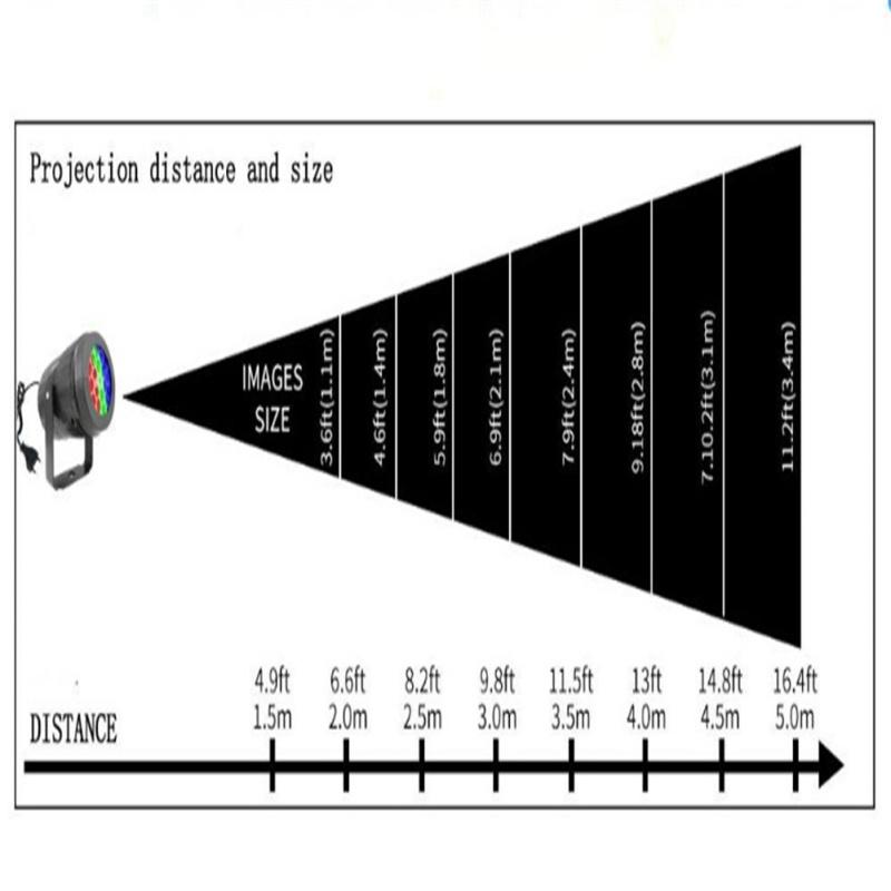 Рождественская проекционная лампа высокой яркости с 16 узорами для наружного освещения для украшения домашней вечеринки