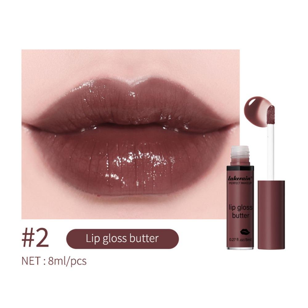 Lakerain Butter Light Lip Glaze Питательный зеркальный блеск для губ Стойкая цветная глазурь для губ Жидкость для окрашивания губ