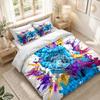 Bedding Set 1 Duvet Cover 2 Pillowcases Manchester City Print Bedroom Home Decoration
