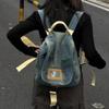 Harajuku Denim Backpack Women Retro Preppy Style Large Capacity Backpacks Female Casual Schoolbag