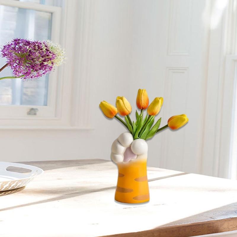 Geometric Cute Claw Art Gypsum Silicone Mold Vase Storage Box Mold for Making Succulent Flower Pen Holder