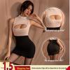 Bright Cutout Erotic Bodycon Lingerie Skirt - Sexy Secretary Temptation