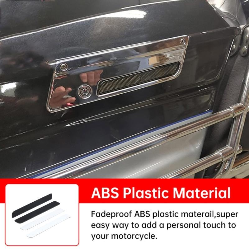 1 Pair Motorcycle Reflectors for Touring Road King Road-Glide Street-Glide 93-13 Motorbike Saddle Bag Latch Covers Trim