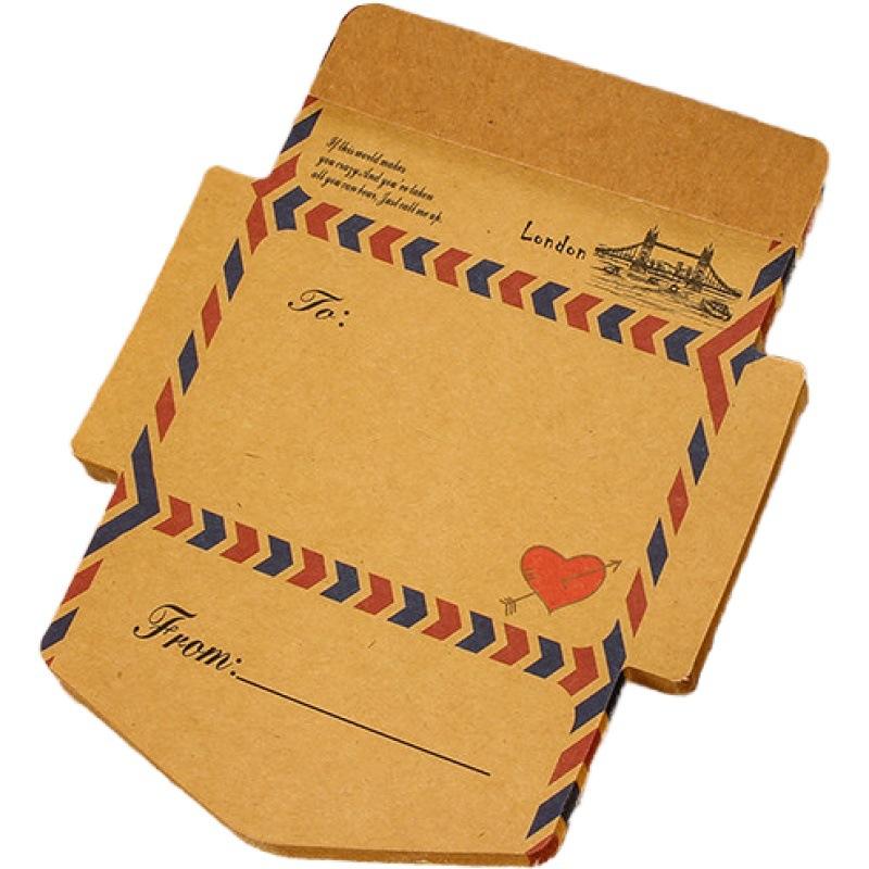 45 Sheets/set Retro Vintage Kraft Paper Envelopes Mini Cute Kawaii Cartoon Stationery Post Letter Envelope Gifts
