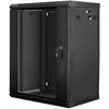 Настенная стойка 19" - Lanberg - WF01-6415-10B - 15U - 600x450мм - Черный