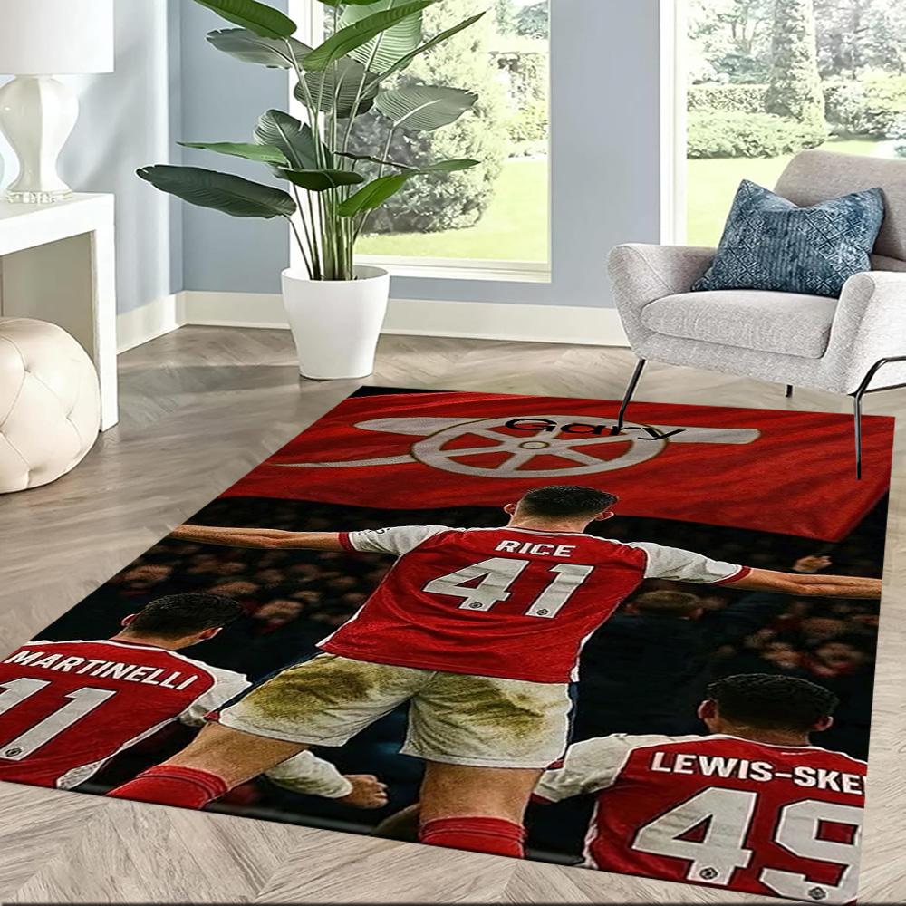 Arsenal Area Rug Perfect for Living Rooms Decorate room Dining Room Hallway Anti-slip Rug Anime Office Decor Perfect Birthday/Christmas Gift Idea